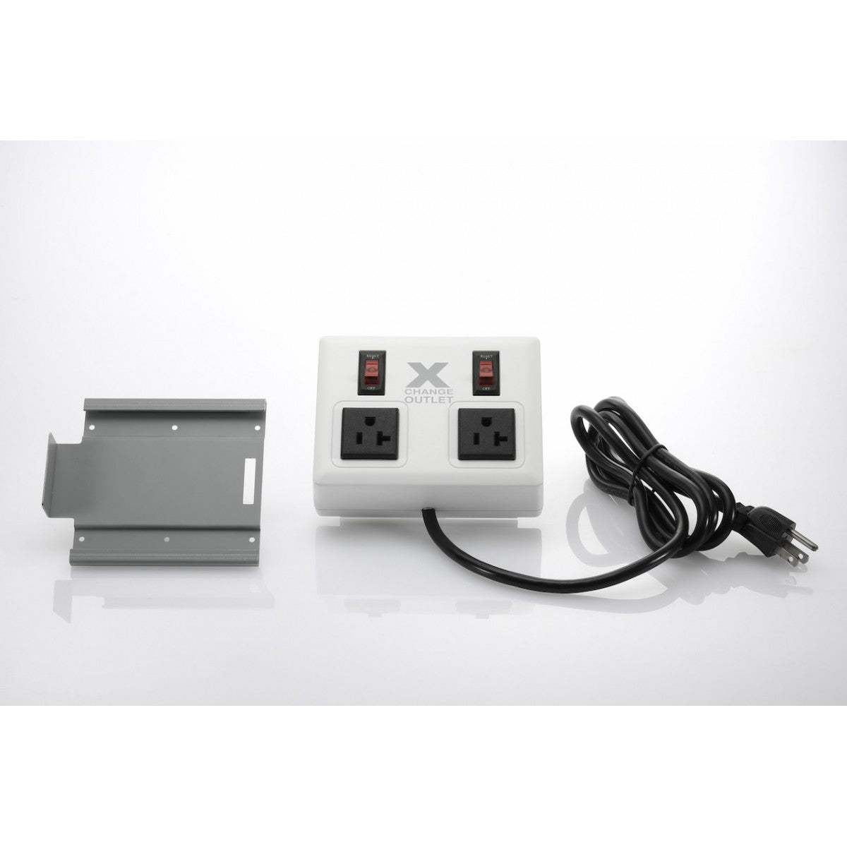 Xchange® Eye-Level Wall-Mountable Extension Outlet | 20A with Individual Circuit Breakers & Surge Protection - White