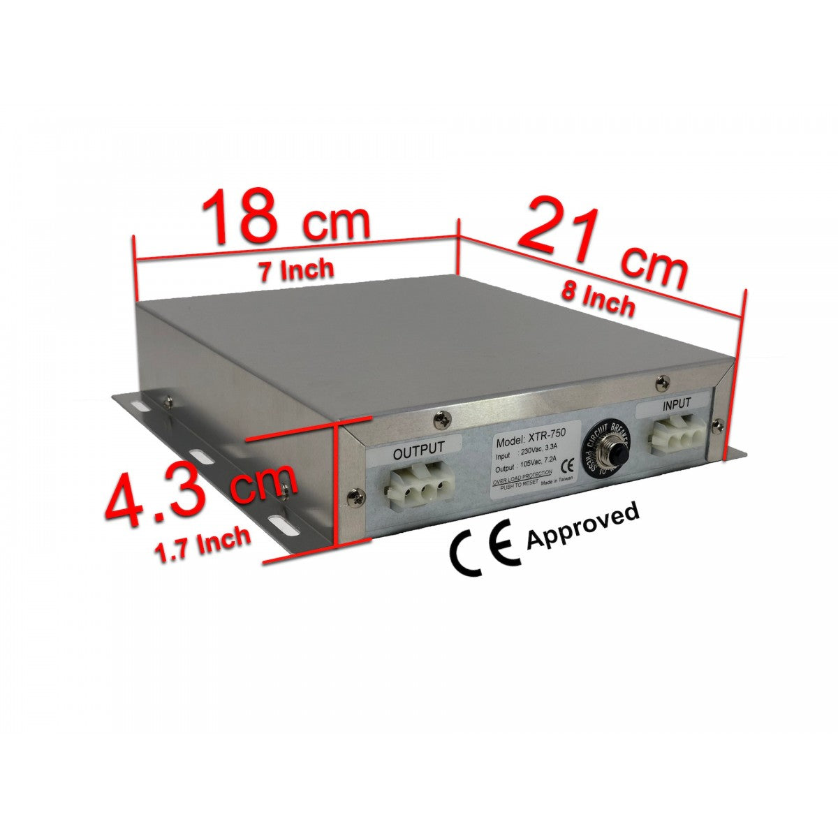 XTR-750 | 750W | Step-Down Auto Transformer – 230V to 105V