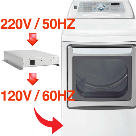 How to Run a U.S. Gas Dryer on 220V/50Hz Power: Kenmore 91182 + PowerXchanger XS-05GA