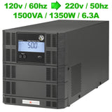 UX-1.5K | 1350W/6A | Step-Up Voltage & Frequency Converter – 120V/60Hz to 220V/50Hz