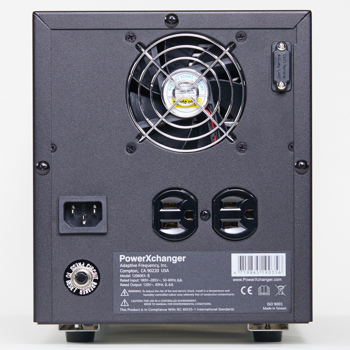 EX-8 | 900W/8A | Step-Down Voltage & Frequency Converter – 220V/50Hz to 120V/60Hz
