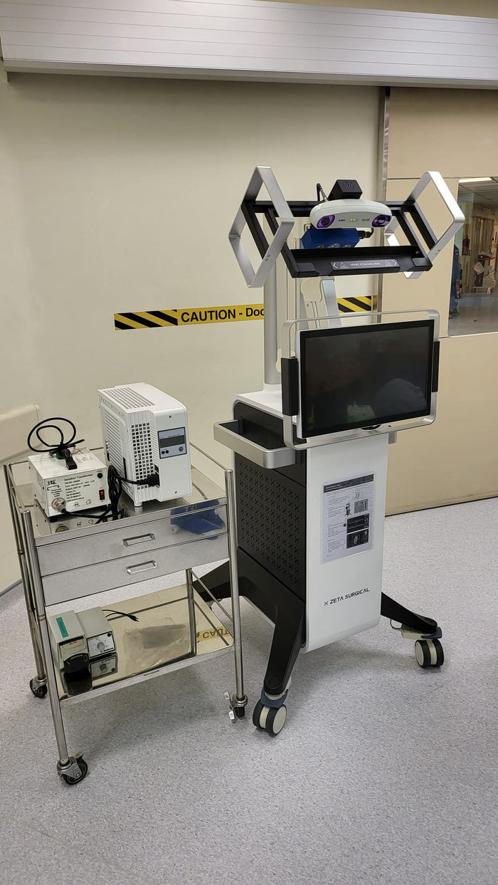 PowerXchanger X-15 providing 120V/60Hz power for a high-precision surgical guidance system in a hospital environment