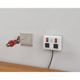 Xchange® Eye-Level Wall-Mountable Extension Outlet | 20A with Individual Circuit Breakers & Surge Protection - White